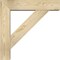 Ekena Millwork Traditional Block Rough Sawn Bracket w/ Offset Brace, Douglas Fir, 6"W x 24"D x 24"H BKT0604X24X24TRA05RDF - alternate 4